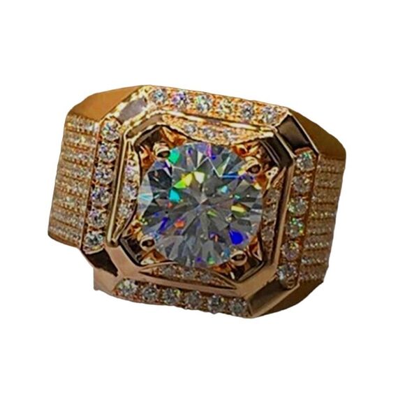 Men's Ring‎ 18k Filled Rose Gold NWOT size 12.75 - Picture 12 of 13